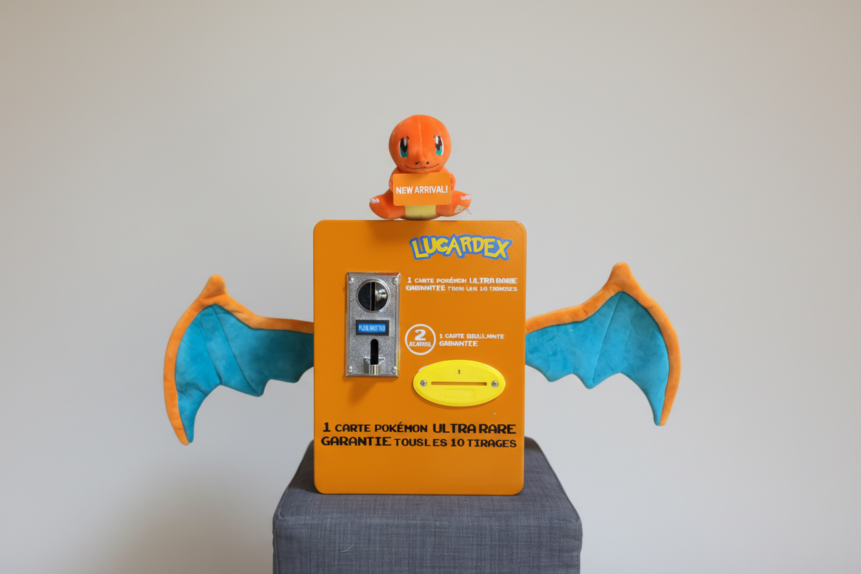 Distributeur compact de cartes à collectionner personnalisable