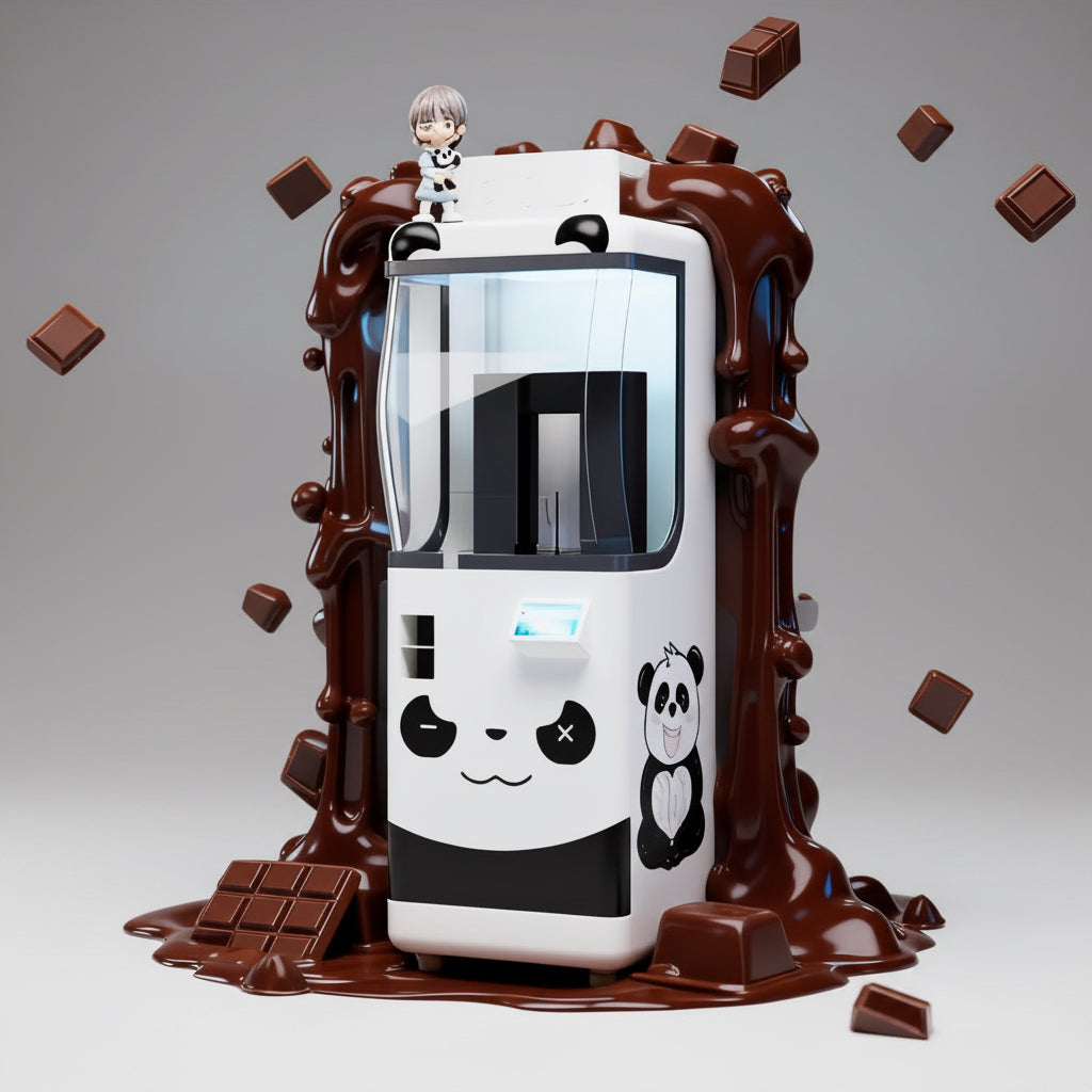Distributeur automatique de chocolat 3D