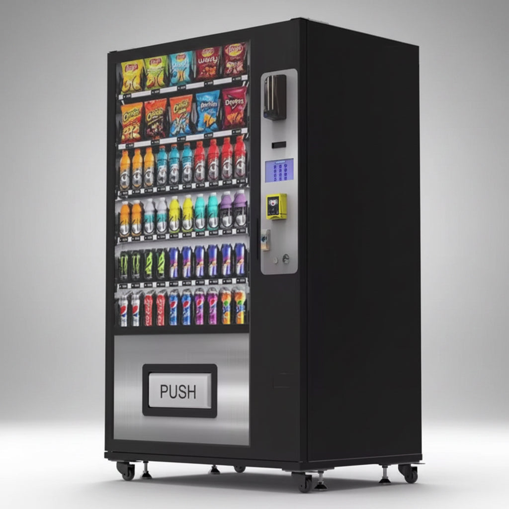 Distributeur automatique de snacks et boissons réfrigéré
